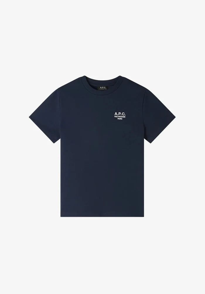 A.P.C - T-shirt Standard Rue Madame GOTS - Dark Navy/ Ecru - T-shirts -