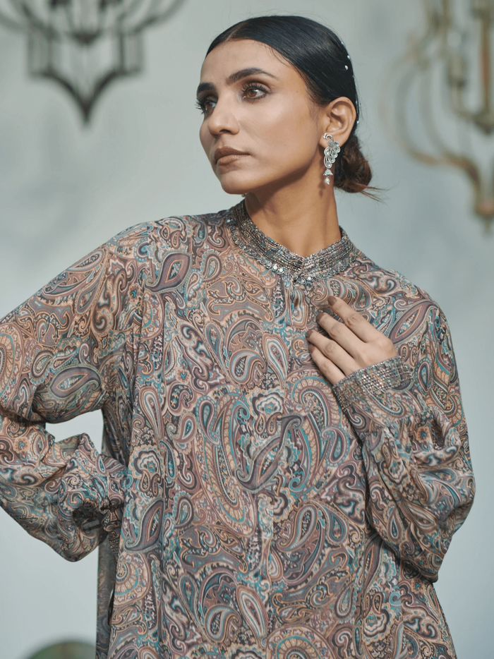 Ethnic Co-ord Set with Unique Prints