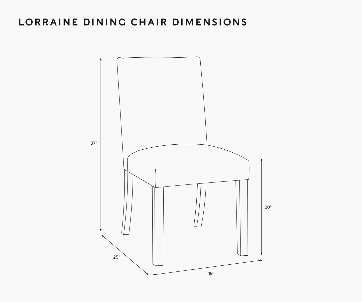 Lorraine Dining Chair - Ditsy Dahlia Navy
