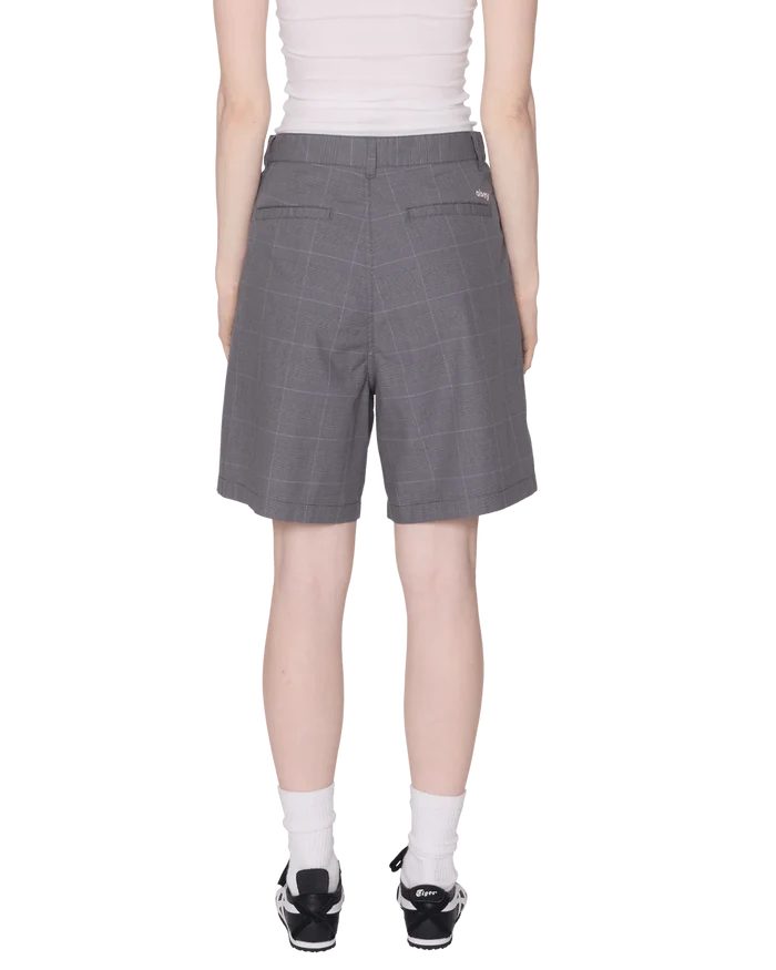 Obey - Olivia Plaid Short - Grey plaid - Jupes et Pantalons - 272100060GRY26