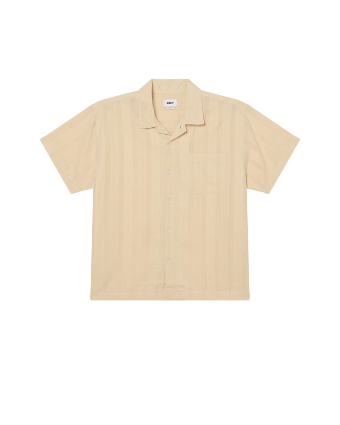 Obey - Samuel Woven SS Shirt - Unbleached multi - Chemises - 181210466UBLS