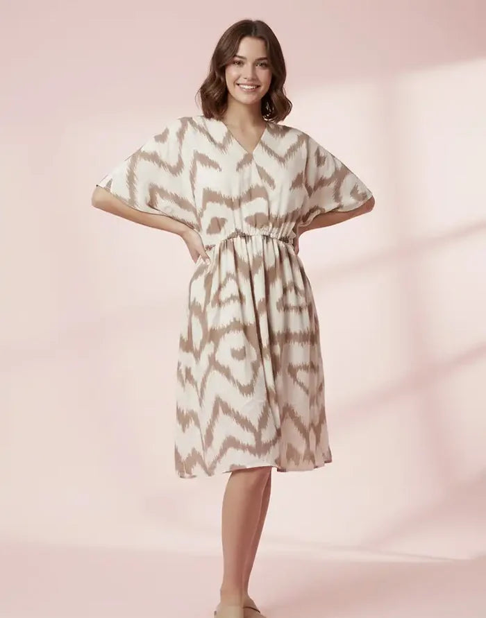 PLUS PRINTED DRESS