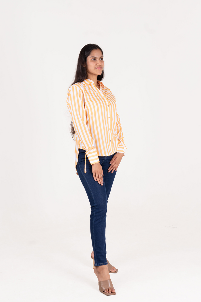 Printed Shirt With Tassel
