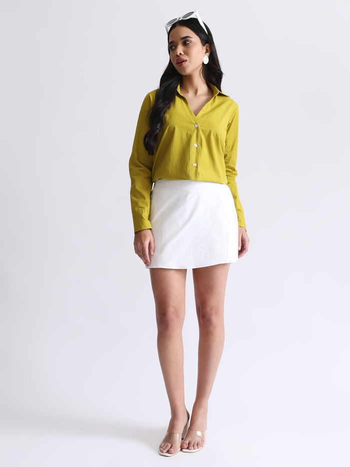 White Skort