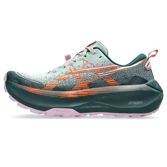 Women's Asics TRABUCO MAX 4 COLD MOSS/NOVA ORANGE-SOULIER, shoes-33-OFF