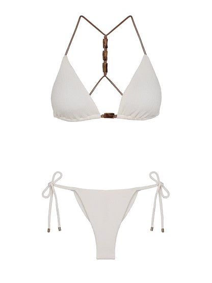 Lesley T-Back Tri-Tie Side Bikini