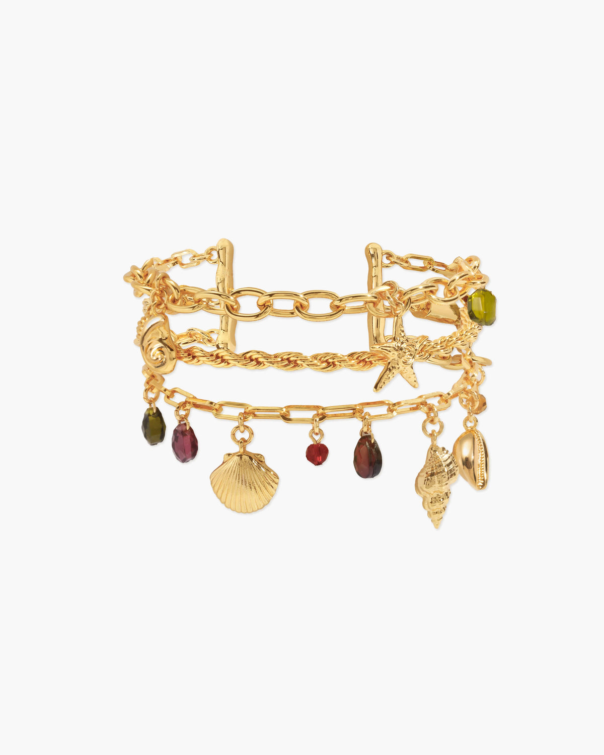 Coral Dancer Charm Bracelet