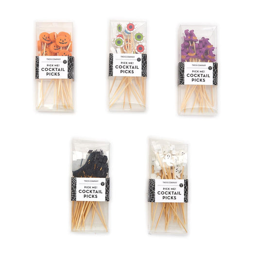 30 Pc Halloween Cocktail Picks in Gift Box
