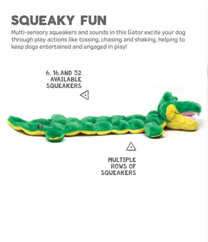 Outward Hound Squeaker Matz Gator Green Small