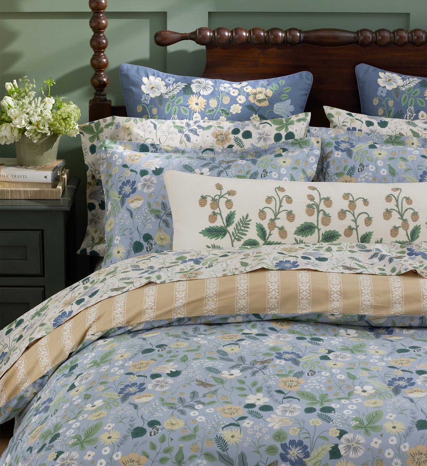 Percale Sham - Strawberry Fields Slate