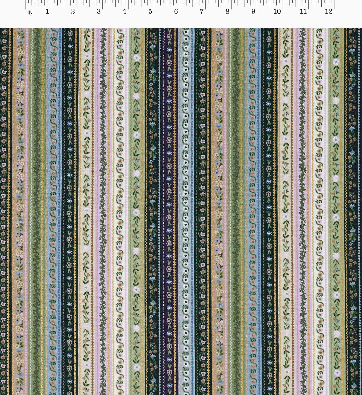 Gemma Cotton Metallic Fabric - Cool
