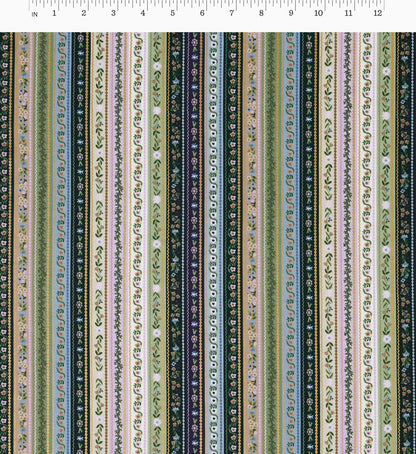 Gemma Cotton Metallic Fabric - Cool