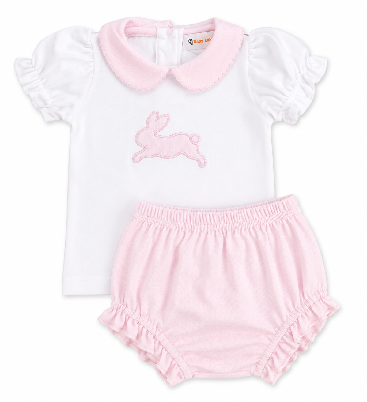 2pc Pink Bunny Bloomer Set | Luigi