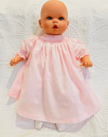 20" Ruby Doll with Pink Smock Dress