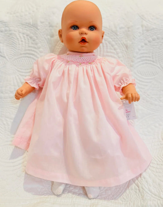 20" Ruby Doll with Pink Smock Dress