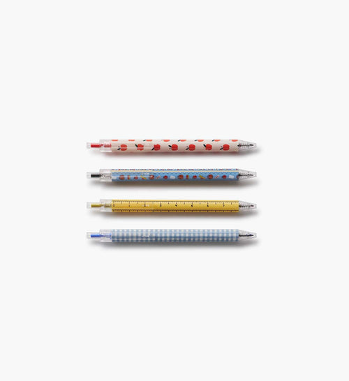 Gel Pen Set of 4 - Schoolhouse