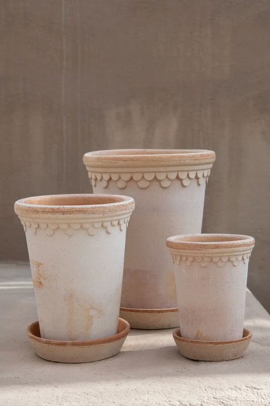 14 cm, Rose, Pot and Saucer (Tall)