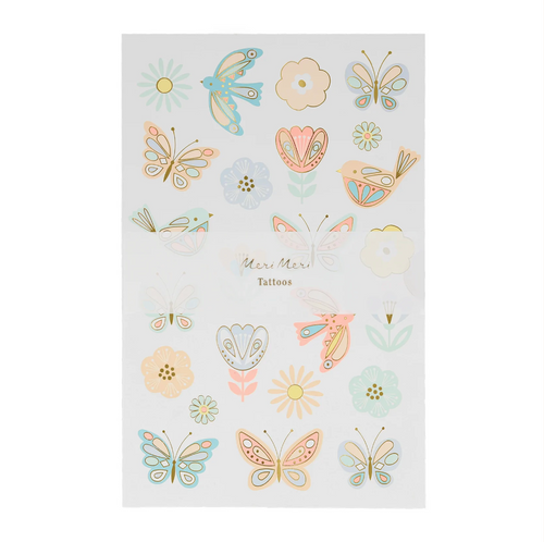 Birds & Butterflies Tattoo Sheets (X2 sheets)