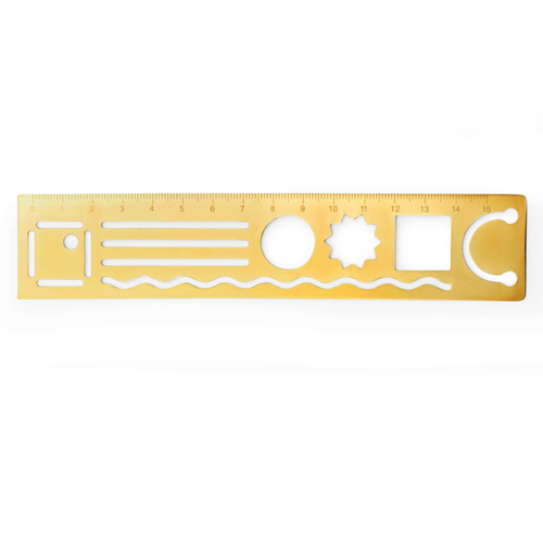 3 in 1 Metal Ruler