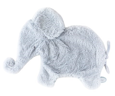 16.5" Large Light Blue Oscar Elephant  Doudou Cuddle Cloth w. Pacifier Loop | Dimpel