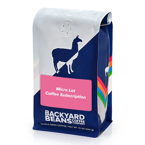 Image of Pink Micro Lot Coffee Subscription retail bag