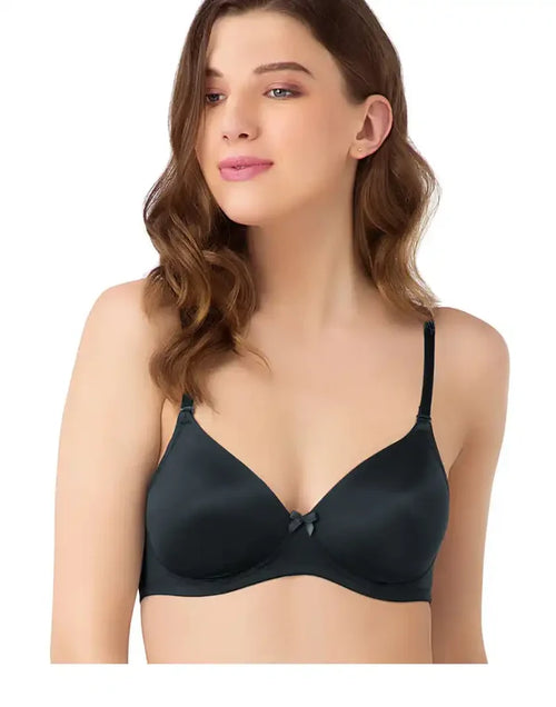 Amante Smooth Charm Bra-BRA10606 Black
