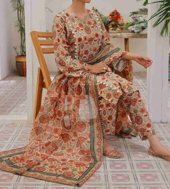 Amber Garden UnStitched X KHUSSA (COMBO SET)