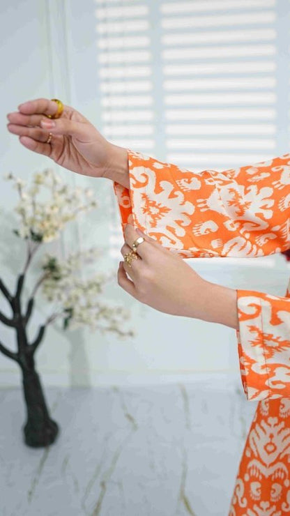 Amber Ikat Stitched X KHUSSA (COMBO SET)