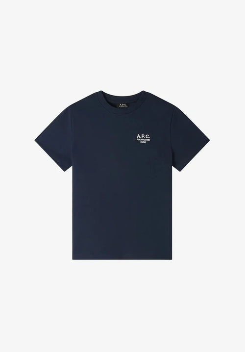 A.P.C - T-shirt Standard Rue Madame GOTS - Dark Navy/ Ecru - T-shirts -