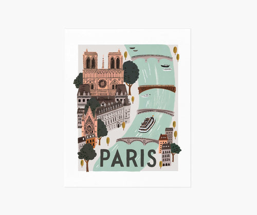 Paris World Traveler Art Print