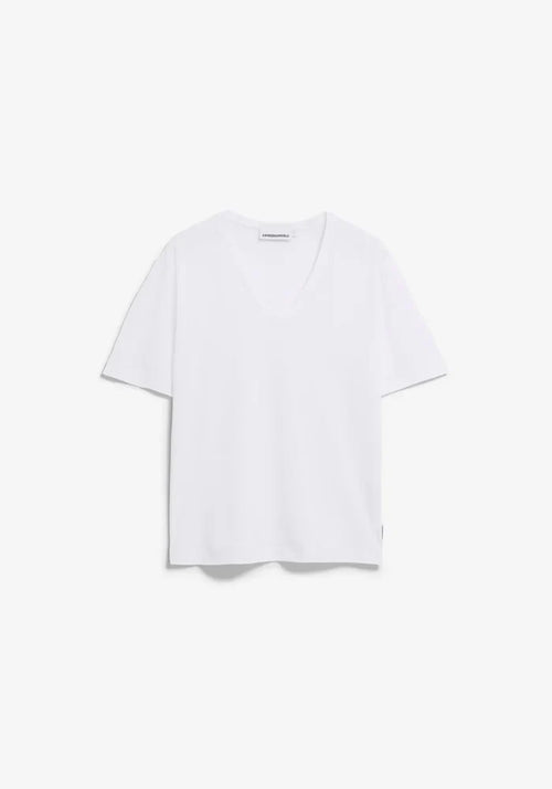 Armedangels - V - Neck T-shirt - White - Tops - 30008178