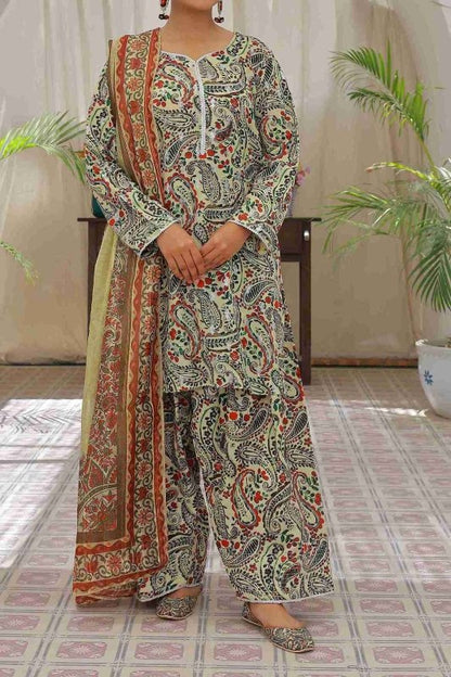 Autumn Garden (Farshi Shalwar) Stitched X KHUSSA (COMBO SET)