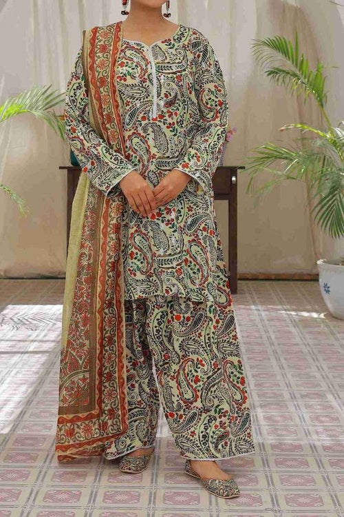 Autumn Garden (Farshi Shalwar) Stitched X KHUSSA (COMBO SET)