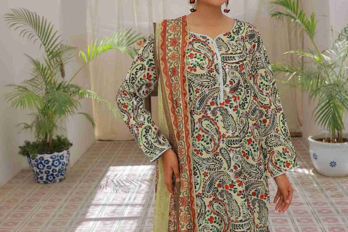 Autumn Garden (Farshi Shalwar) Stitched X KHUSSA (COMBO SET)