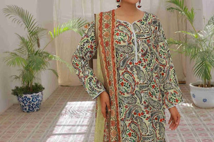 Autumn Garden (Farshi Shalwar) Stitched X KHUSSA (COMBO SET)