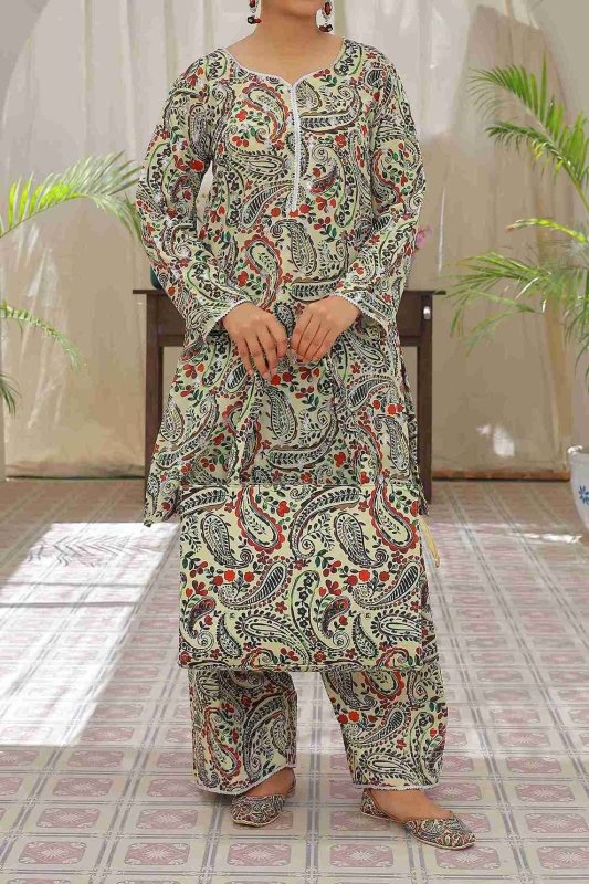 Autumn Garden (Farshi Shalwar) Stitched X KHUSSA (COMBO SET)