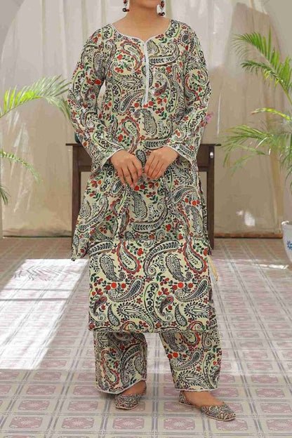 Autumn Garden (Farshi Shalwar) Stitched X KHUSSA (COMBO SET)