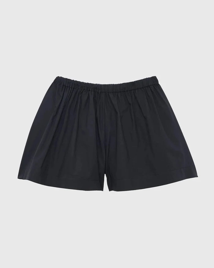 Baserange - Short Cable Noir - Popeline de coton biologique - Jupes et Pantalons - SHCA-PO-SU26