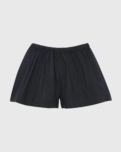 Baserange - Short Cable Noir - Popeline de coton biologique - Jupes et Pantalons - SHCA-PO-SU26