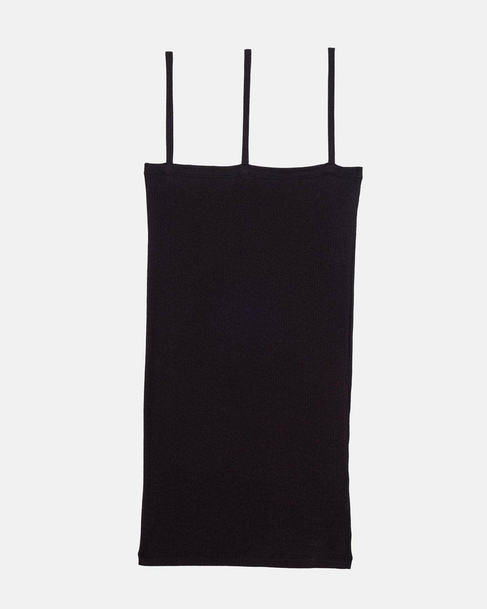 Baserange - Top Nida noir - Coton biologique fin côtelé - Tops - TONI-RB-000