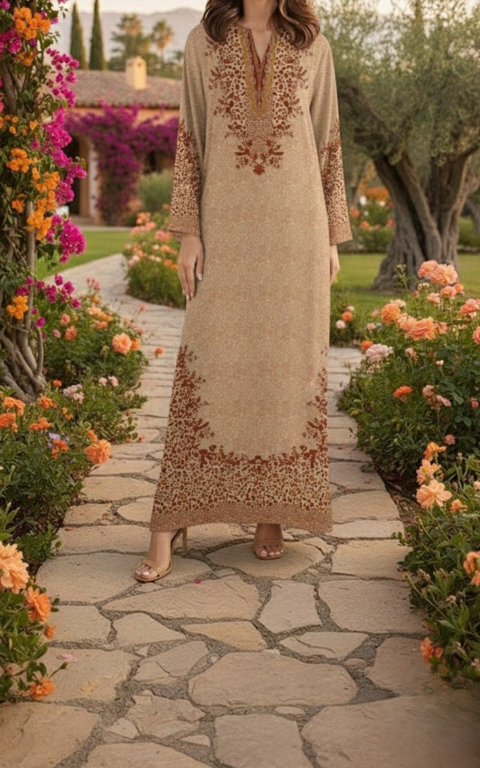 Beige Aura kaftan