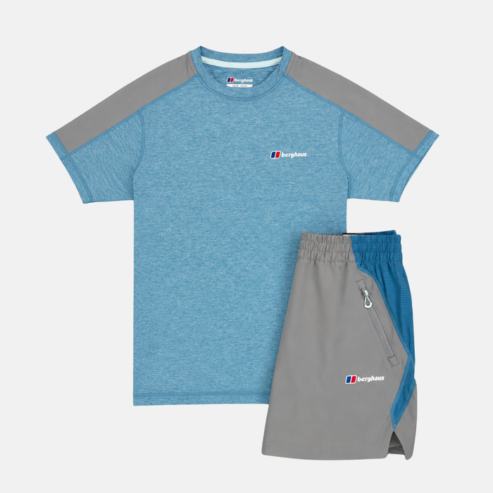 Berghaus Farndale T-Shirt / Wavertree Shorts Set - Blue/Grey
