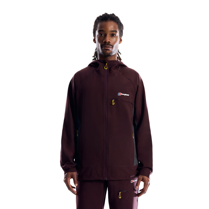Berghaus Wavertree Hooded Jacket - Burgundy/Grey