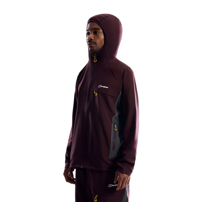 Berghaus Wavertree Hooded Jacket - Burgundy/Grey