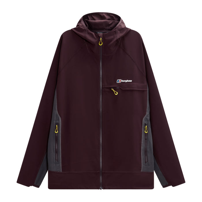 Berghaus Wavertree Hooded Jacket - Burgundy/Grey
