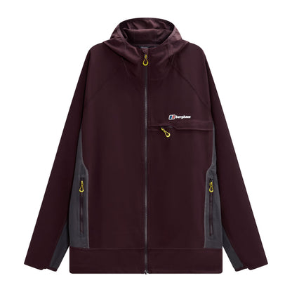 Berghaus Wavertree Hooded Jacket - Burgundy/Grey