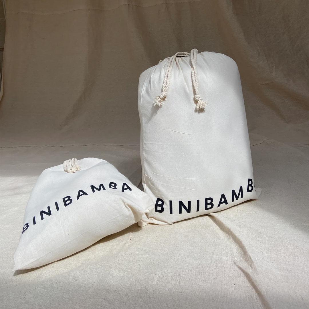 BINIBAMBA Sheepskin Buggy Mittens - Noir + Milk