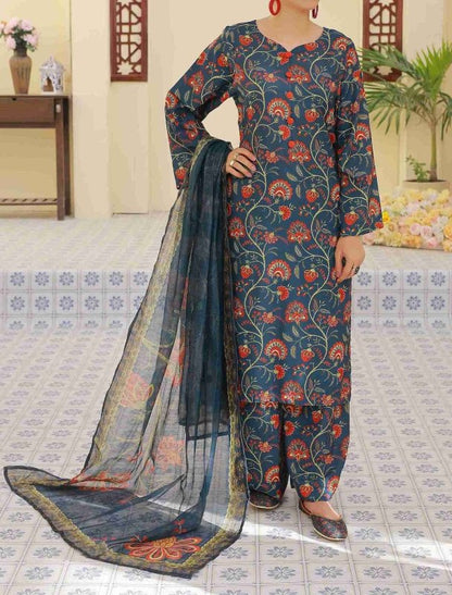 Blue Ember UnStitched X KHUSSA (COMBO SET)