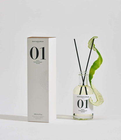 Bon Parfumeur - 01 - Diffuseur de Parfum d'Intérieur - Basilic, Feuilles de Figuier, Menthe-Accessoires-