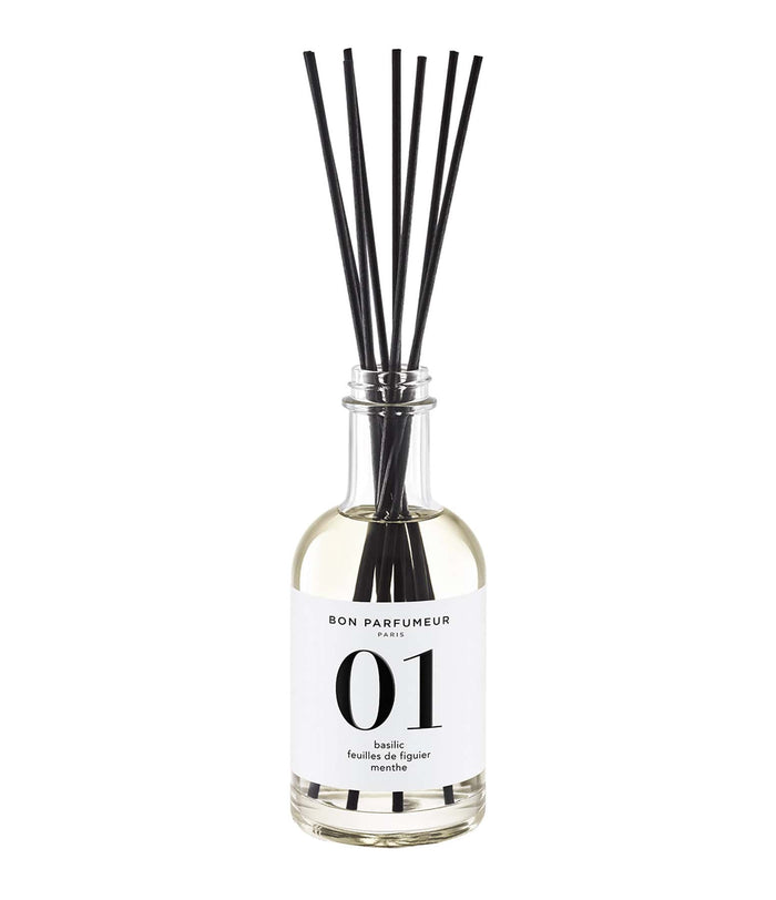 Bon Parfumeur - 01 - Diffuseur de Parfum d'Intérieur - Basilic, Feuilles de Figuier, Menthe-Accessoires-
